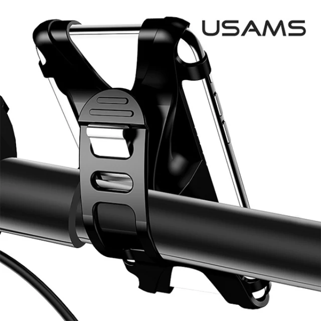 Велотримач Usams ZJ053 Bicycle Silicon Phone Holder Black (ZJ53ZJ01)