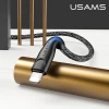 Кабель Usams US-SJ397 U41 FC USB-A to Lightning 2A 3m Black (SJ397USB01)