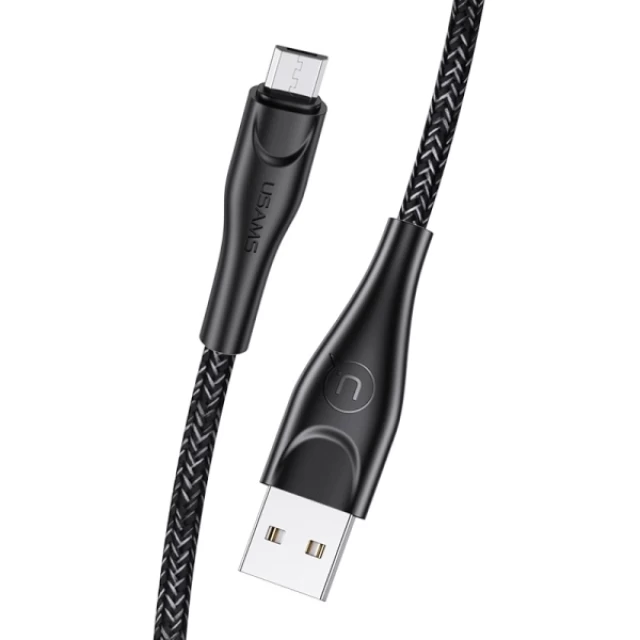 Кабель Usams US-SJ399 U41 FC USB-A to Micro-USB 2A 3m Black (SJ399USB01)