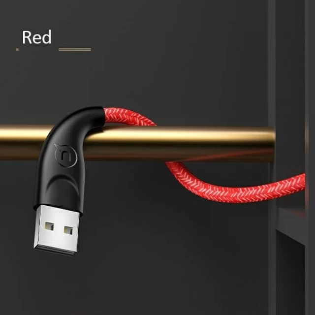 Кабель Usams US-SJ399 U41 FC USB-A to Micro-USB 2A 3m Red (SJ399USB02)