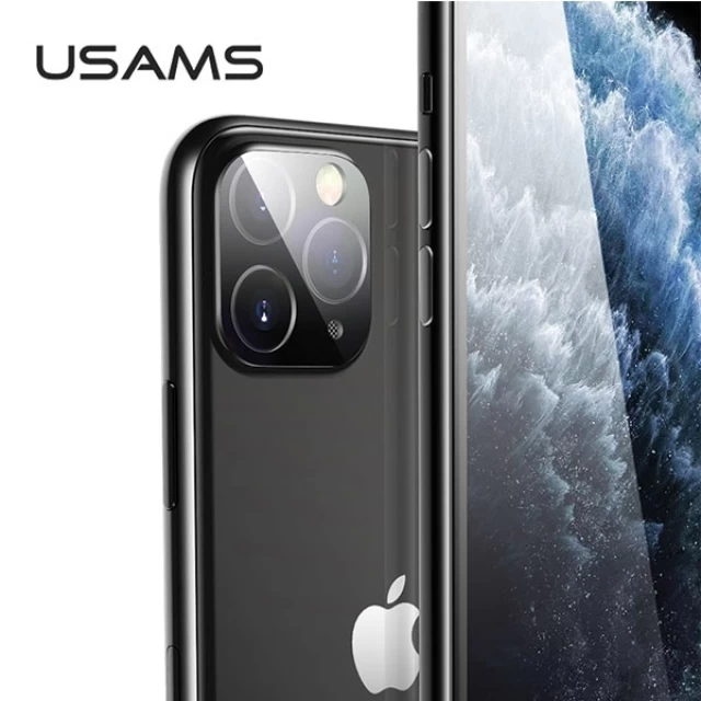 Защитное стекло Usams для камеры iPhone 11 Pro Max Camera Lens Glass Black (BH558JTT01)