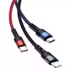 Кабель Usams US-SJ412 U26 FC 3-in-1 USB-A to USB-C | Micro-USB | Lightning 2A 3m Black (SJ316USB01)