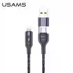 Кабель Usams US-SJ404 U31 PD/FC USB-C | USB-A to Lightning 30W 1.2m Black (SJ404USB01)