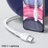 Кабель Usams US-SJ406 U43 PD | FC USB-C to Lightning 30W 1.2m White (SJ406USB02)