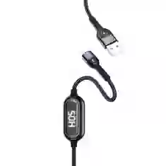 Кабель Usams US-SJ423 U48 Display FC USB-A to Lightning 2A 1.2m Black (SJ423USB01)