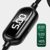 Кабель Usams US-SJ423 U48 Display FC USB-A to Lightning 2A 1.2m Green (SJ423USB02)