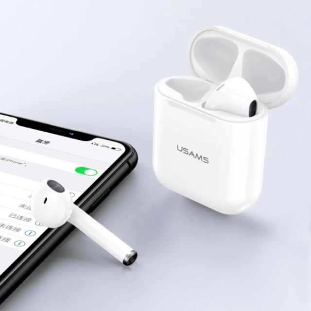 Бездротові навушники Usams YA Series TWS Bluetooth 5.0 White (BHUYA01)