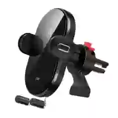 Автодержатель с функцией беспроводной зарядки Usams CD132 15W Car Holder Wireless Charger Air Vent Automatic Black (CD132ZJ01)