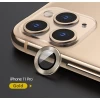Защитное стекло Usams для камеры iPhone 11 Pro Metal Camera Lens Glass Gold (BH571JTT04)
