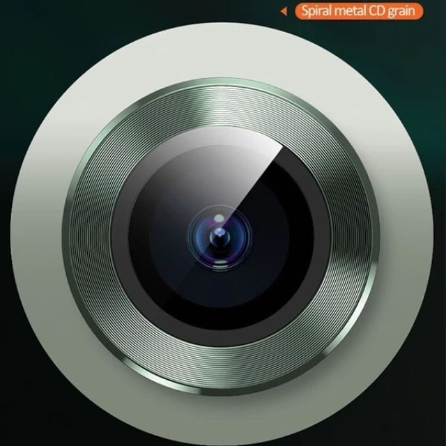 Захисне скло Usams для камери iPhone 11 Metal Camera Lens Glass Green (BH572JTT05)