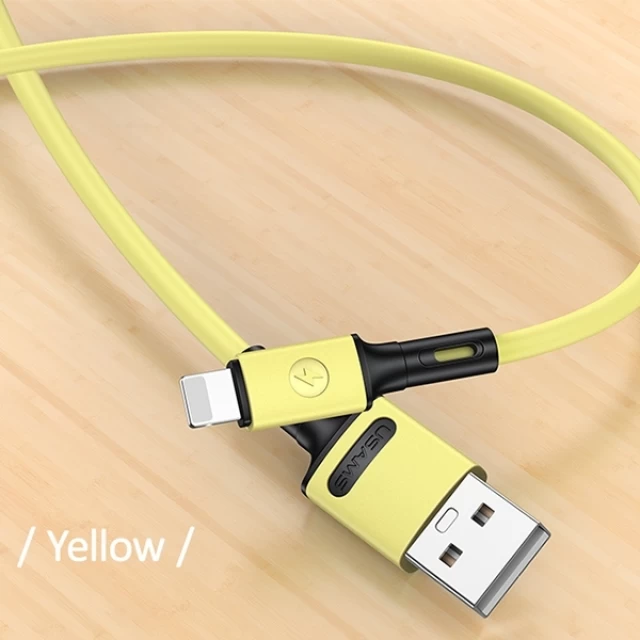 Кабель Usams US-SJ434 U52 FC USB-A to Lightning 2A 1m Yellow (SJ434USB03)