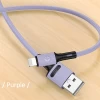 Кабель Usams US-SJ434 U52 FC USB-A to Lightning 2A 1m Purple (SJ434USB04)