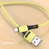 Кабель Usams US-SJ436 U52 FC USB-A to USB-C 2A 1m Yellow (SJ436USB03)