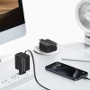 Мережевий зарядний пристрій Usams YC Series QC/PD 20W USB-C with Built-in USB-C Cable White (CC233TC02)