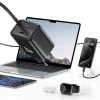 Сетевое зарядное устройство Usams YC Series QC/PD 30W USB-C with Built-in USB-C Cable Black (CC241TC01)