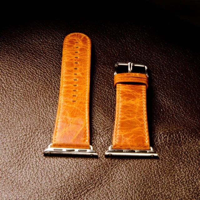 Ремешок iCarer Leather Vintage Wristband для Apple Watch 41 |40 | 38 mm Orange (RIW103-OG)