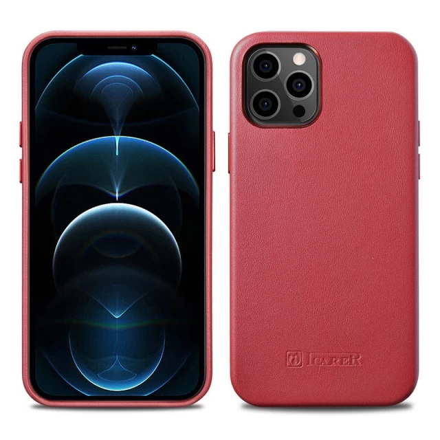 Чехол iCarer для iPhone 12 mini Leather Case Red (WMI1215-RD)