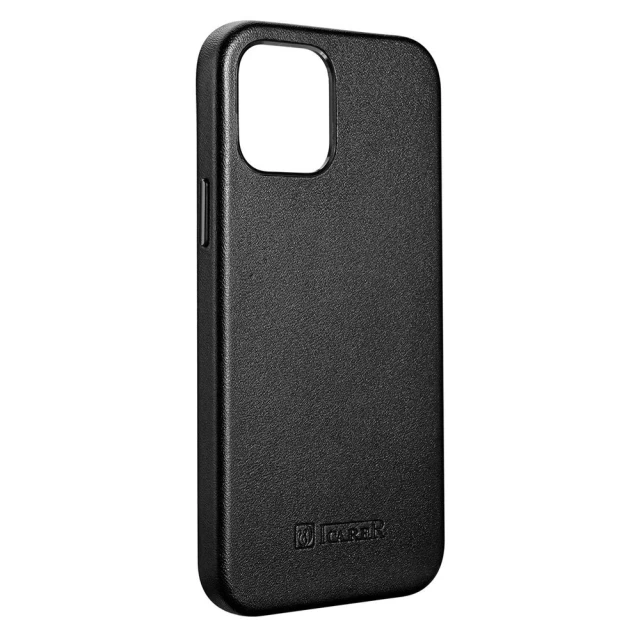 Чохол iCarer для iPhone 12 Pro Max Leather Black (WMI1217-BK)