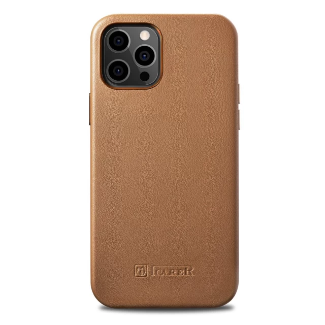 Чехол iCarer для iPhone 12 Pro Max Leather Brown (WMI1217-BN)