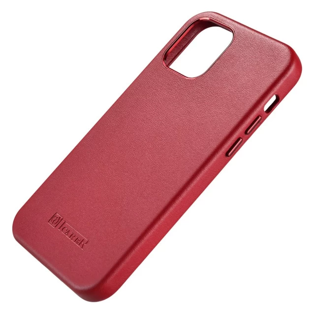 Чохол iCarer для iPhone 12 Pro Max Leather Red (WMI1217-RD)