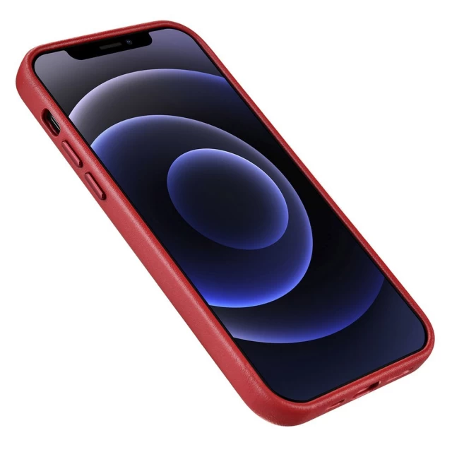 Чехол iCarer для iPhone 12 Pro Max Leather Red (WMI1217-RD)