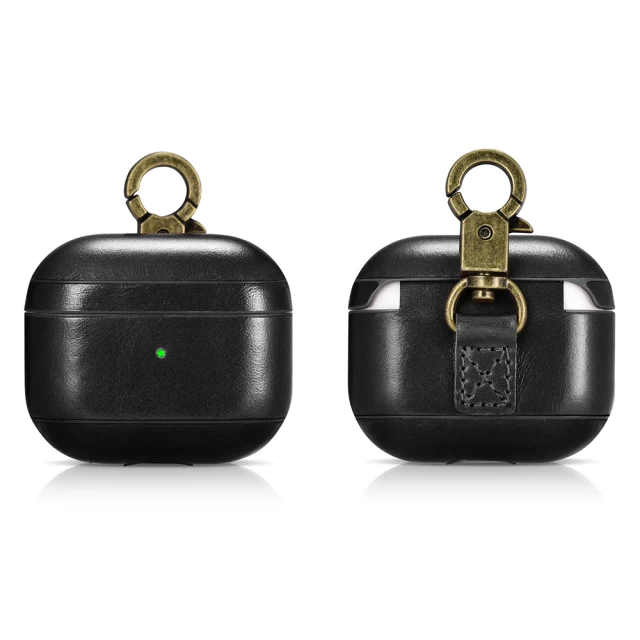 Чохол iCarer для AirPods 3 Leather Vintage Black (IAP057-BK)