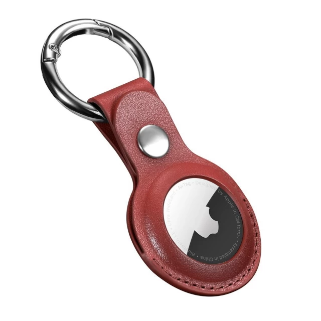 Чехол iCarer для AirTag Leather Nappa Red (WMAT01-RD)