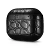Чехол iCarer для AirPods Pro Leather Crocodile Black (WMAP002-BK)