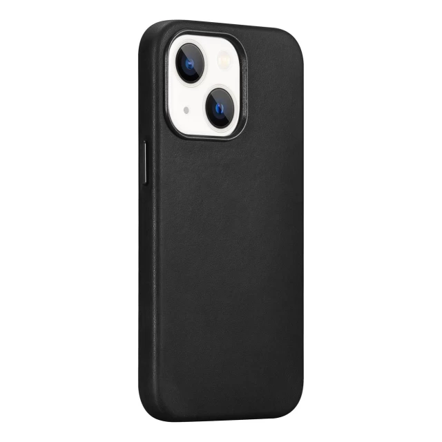 Чохол iCarer для iPhone 13 Leather Case Black (ALI1208-BK)