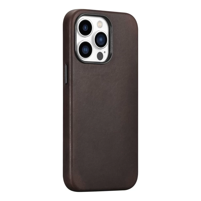 Чохол iCarer для iPhone 13 Pro Leather Case Brown (ALI1209-CO)