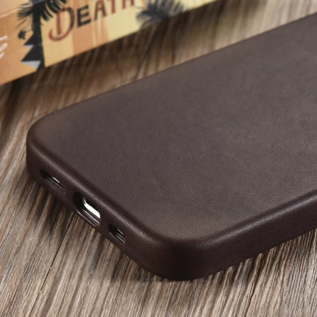 Чохол iCarer для iPhone 13 Pro Leather Case Brown (ALI1209-CO)