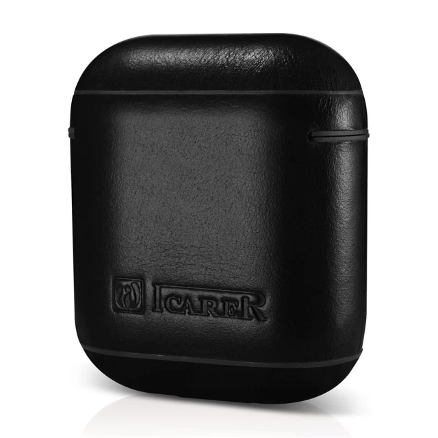 Чохол iCarer для AirPods 2/1 Leather Vintage Black (IAP031-BK)