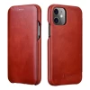 Чохол iCarer для iPhone 12 Pro Max Vintage Folio Red (RIX1202-red)