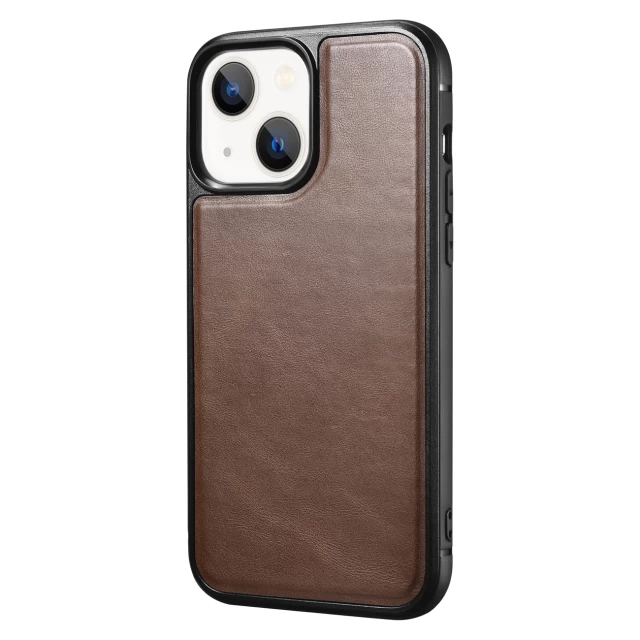 Чехол iCarer для iPhone 13 mini Leather Oil Wax Brown (ALI1211-BN)