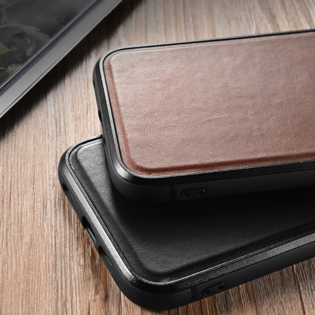 Чохол iCarer для iPhone 13 mini Leather Oil Wax Black (ALI1211-BK)
