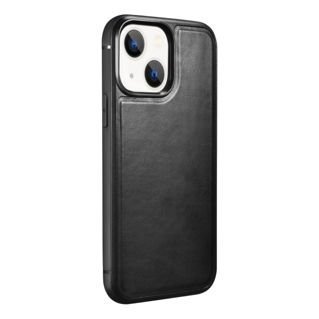 Чехол iCarer для iPhone 13 mini Leather Oil Wax Black (ALI1211-BK)