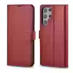 Чехол-кошелек iCarer для Samsung Galaxy S22 Ultra Haitang Red (AKSM06RD)
