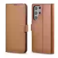 Чохол-гаманець iCarer для Samsung Galaxy S22 Ultra Haitang Brown (AKSM06BN)