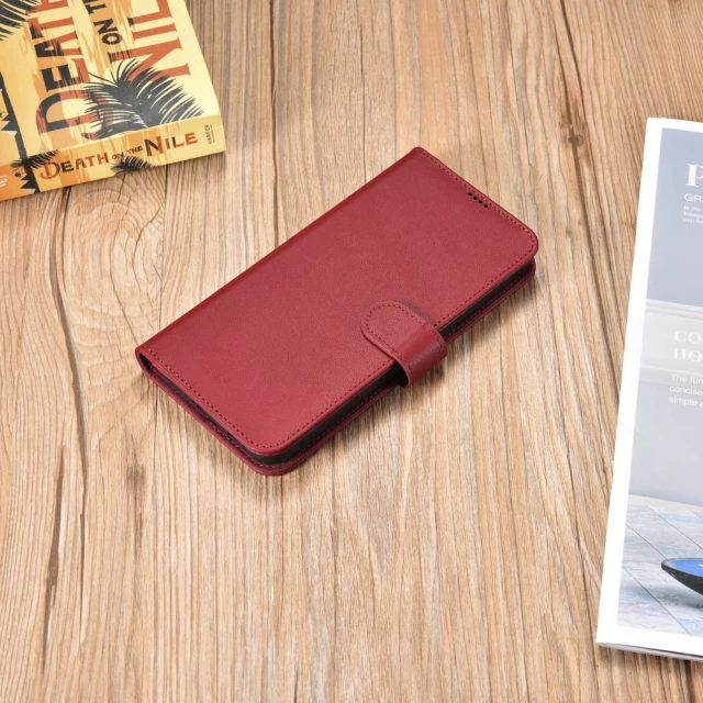 Чохол-гаманець iCarer для Samsung Galaxy S22 Plus Haitang Red (AKSM05RD)