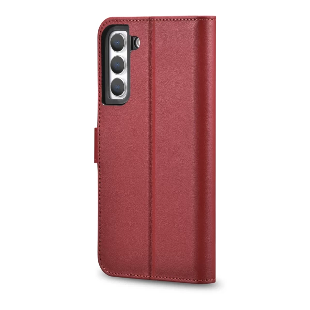 Чехол-кошелек iCarer для Samsung Galaxy S22 Plus Haitang Red (AKSM05RD)