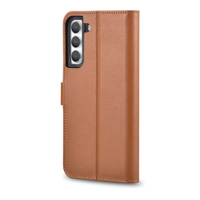 Чохол-гаманець iCarer для Samsung Galaxy S22 Plus Haitang Brown (AKSM05BN)