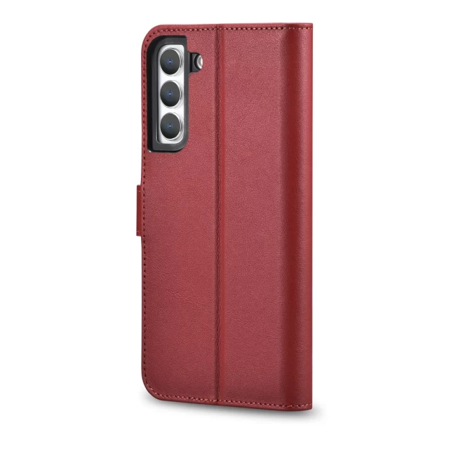 Чохол-гаманець iCarer для Samsung Galaxy S22 Haitang Red (AKSM04RD)