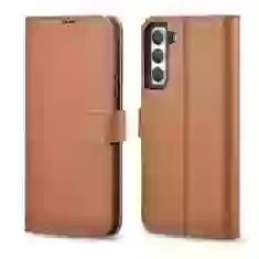 Чехол-кошелек iCarer для Samsung Galaxy S22 Haitang Brown (AKSM04BN)
