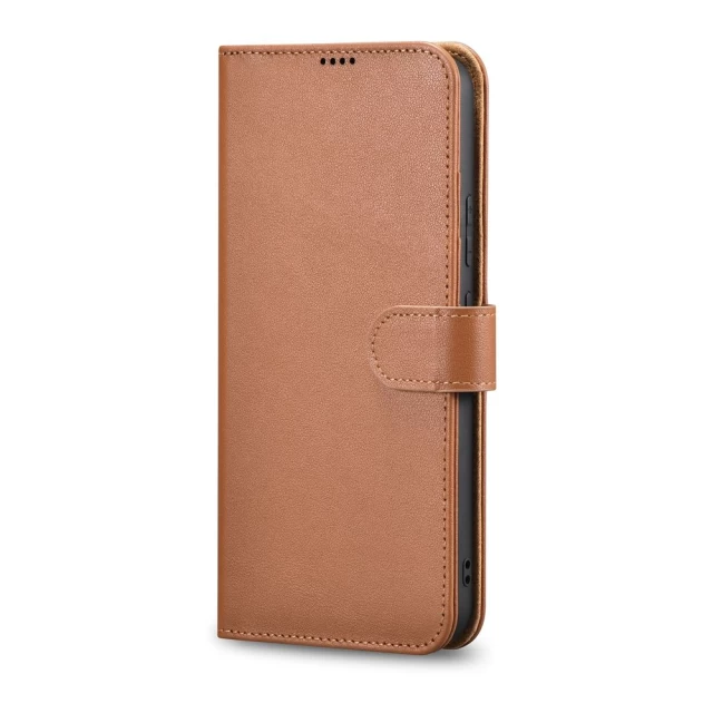 Чохол-гаманець iCarer для Samsung Galaxy S22 Haitang Brown (AKSM04BN)