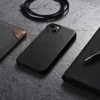 Чехол iCarer для iPhone 13 Leather Oil Wax Black (WMI1302-BK)