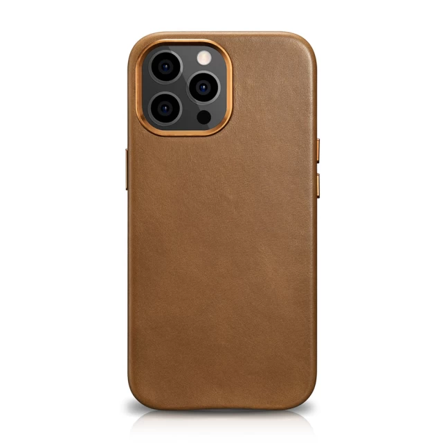 Чехол iCarer для iPhone 13 Pro Leather Oil Wax Brown (WMI1303-BN)