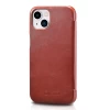 Чохол iCarer для iPhone 13 Vintage Folio Red (RIX1302-RD)