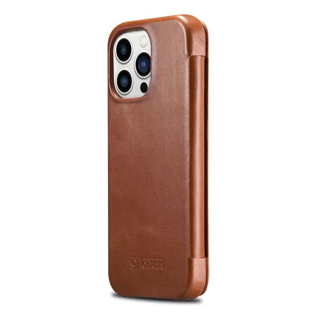 Чехол iCarer для iPhone 13 Pro Vintage Folio Brown (RIX1303-BN)