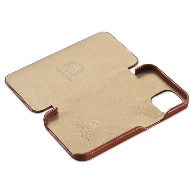 Чехол iCarer для iPhone 13 Pro Vintage Folio Brown (RIX1303-BN)