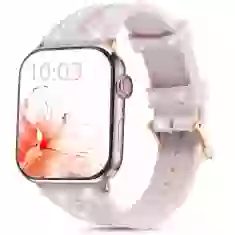 Ремінець Kingxbar New Chameleon для Apple Watch 41 | 40 | 38 mm Crystal Bracelet Silicone Wristband Silver (6959003506382)